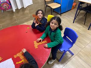 KG1B Christmas party and Letters project35